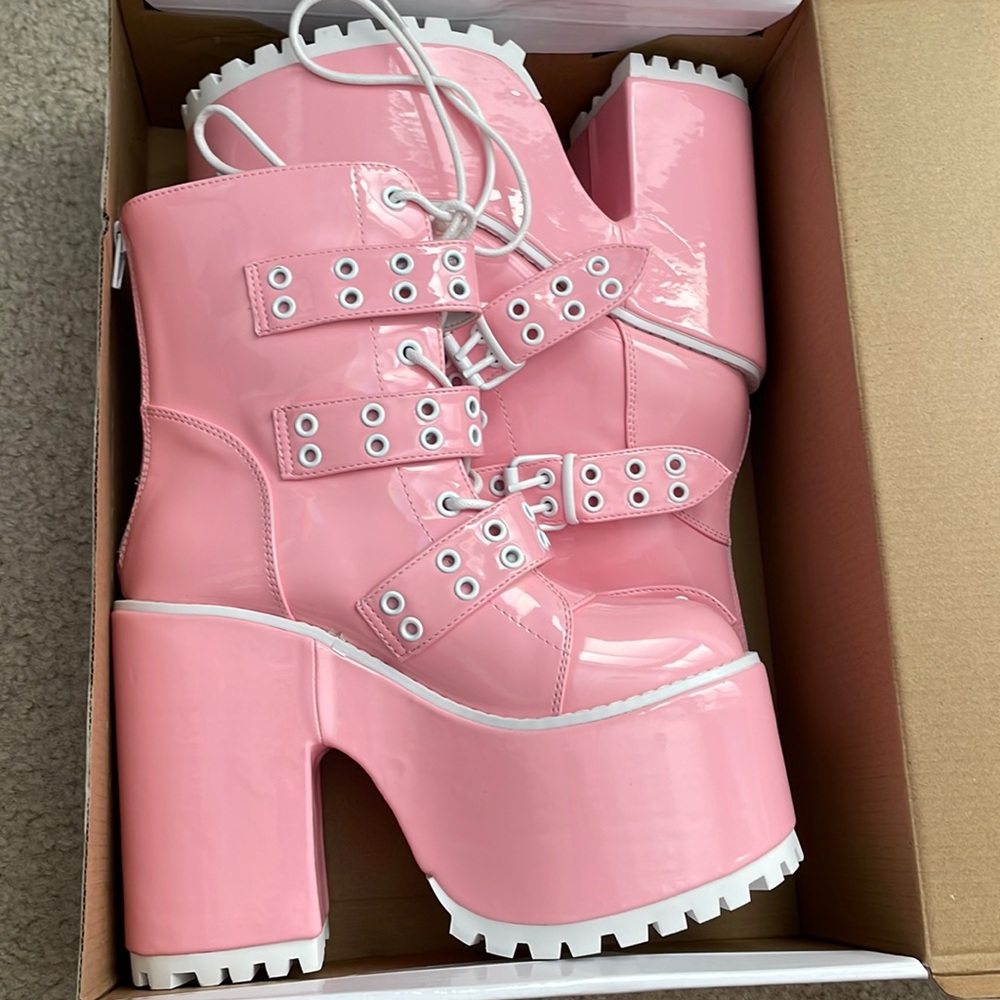Pink boots